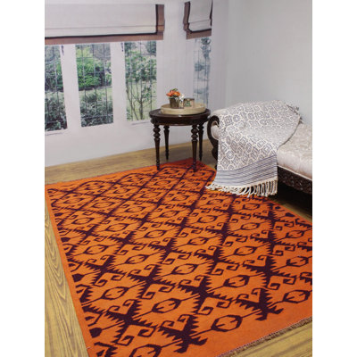 Shetler Wool Geometric Indoor Rug