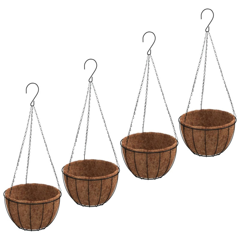 Bibek Metal Hanging Planter, 63cm H x 40cm W x 40cm D