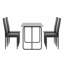 Chaise d'appoint capitonnée en similicuir