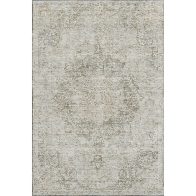 Premium Machine Washable Barry AMF1238 Global Rug, Rectangle 10' x 14'