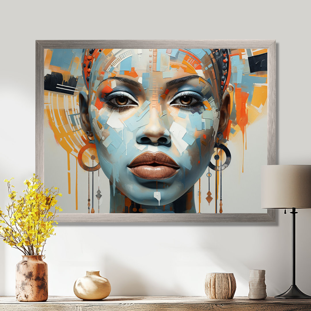 Queen Of Africa Woman Portrait - African Tribal Wall Art Design Art