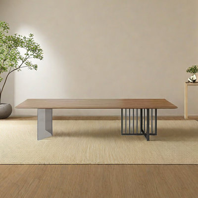 Iysla Ash Solid Wood Top Dining Table