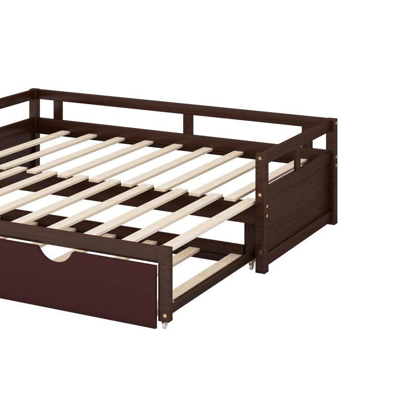 Twin Size Extending Daybed With Trundle, Espresso