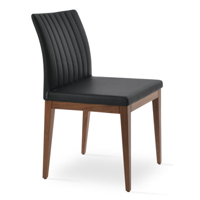 Zeyno Wood Solid Back Side Chair