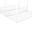 Lits simples en métal pour chambre à coucher, en forme de maison avec barrière de sécurité, garde-corps de style maison plate-forme de taille blanche, pour-2011677889