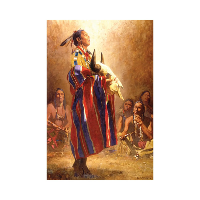 Buffalo Vision By David Mann - Wrapped Canvas Graphic Art by David Mann - Wrapped Canvas Print