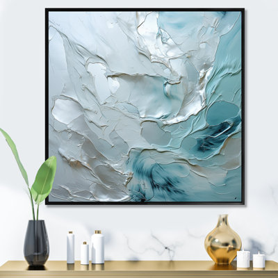Silver Shimmer - Abstract Landscape Canvas Wall Art