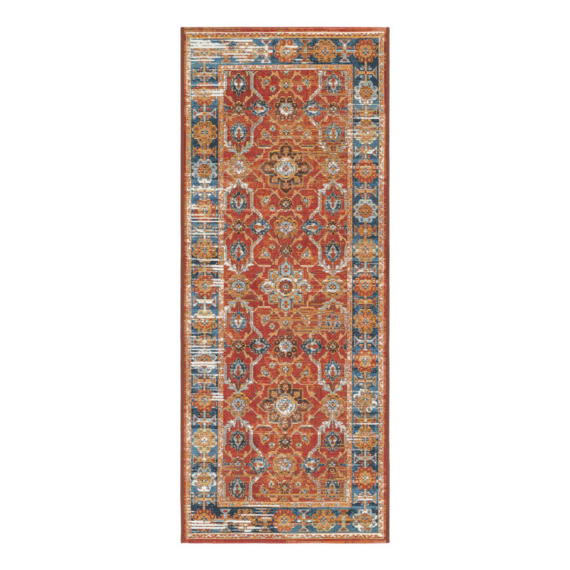 Outdoor Traditional Area Rug, Runner 2' x 5'1"