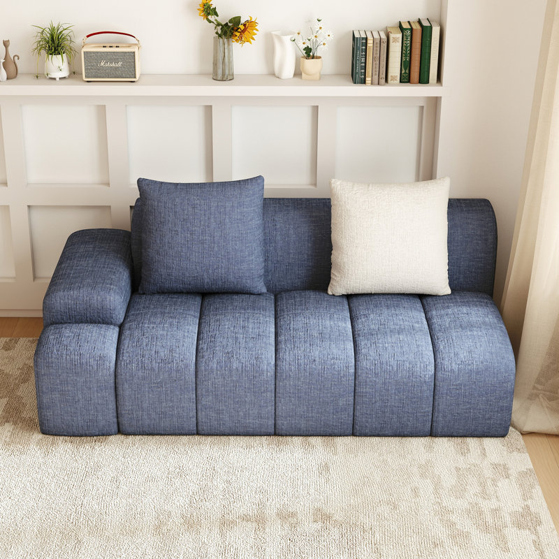 Causeuse modulaire Boneless, Bleu