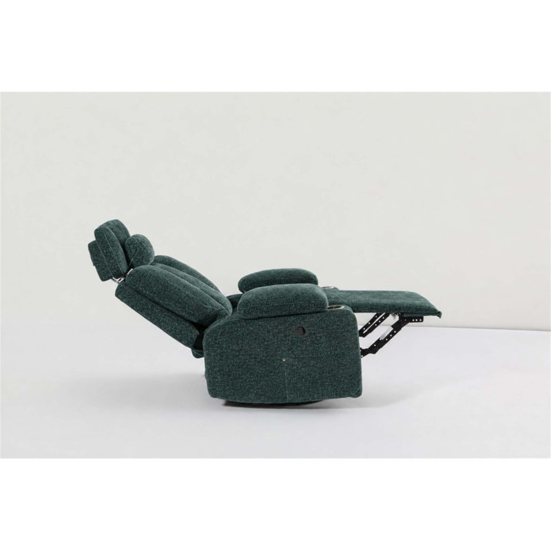 Fauteuil inclinable à bascule extra manuel avec pivotement à 360 °, coussin de nuque réglable et rembourrage ergonomique pour un confort ultime