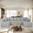 Modular U-Shaped Sectional Sofa