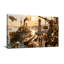 Port de fantaisie et de science-fiction avec bateaux et dirigeables Steampunk-929376272