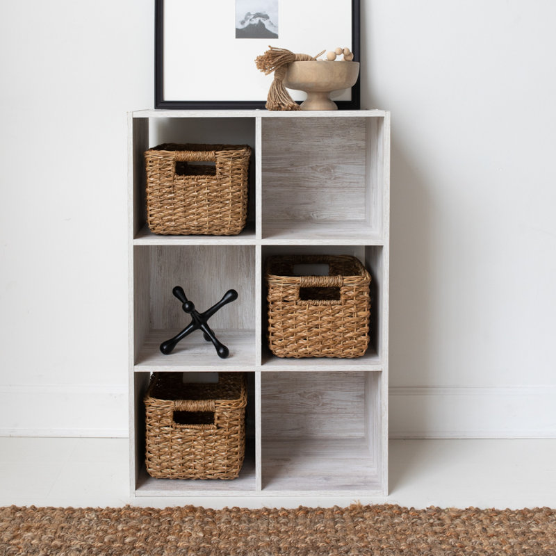 Bridgnorth Bookcase, Whitewash, (6 Shelves) 35" H x 24" W x 12" D