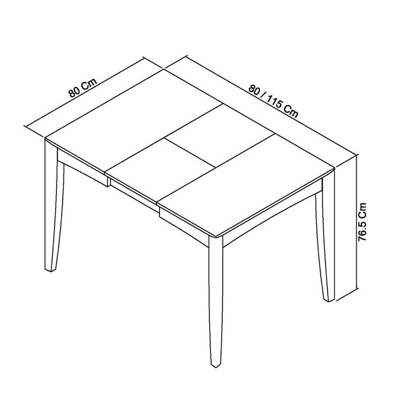 Izzie 4 - Person Butterfly Leaf Dining Set