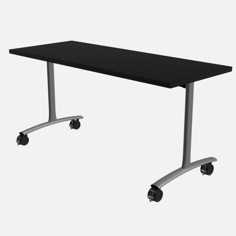 Table de formation Gard Ultra Flip avec roulettes, Noir, H 29 po x l 60 po x P 30 po