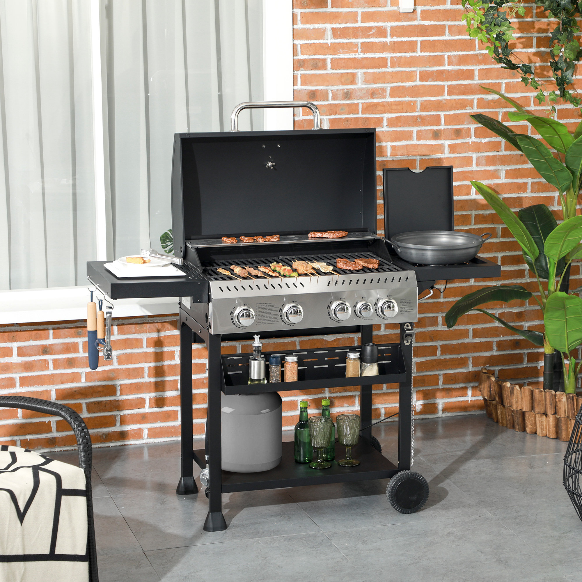 Brûleur Aluminium Bayou Classic AL10 4 Ports Pas Rouille 9 Pouces Haut - Neuf