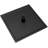 12 Inch Rainfall Shower Head Solid Square Wall/Ceiling Mount Stainless Steel Matte Black-123845841