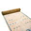 Tapis unique en laine beige / bleu 2 pi 11 po x 13 pi 5 po années 1990