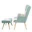 Fauteuil d'appoint avec repose-pieds Taralee