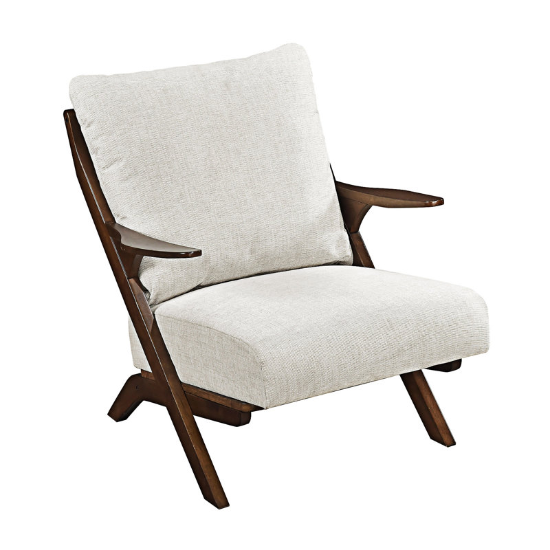 Fauteuil d'appoint, Brun, Beige