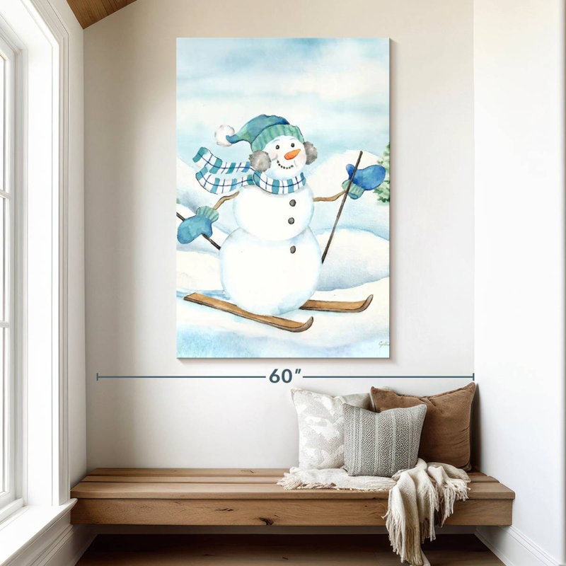 Lelend Let It Snow Blue Snowman III, H 51 po x l 34 po
