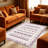 Purple Multi-Striped Patchwork carpet-easy to clean, machine-washable, soft and comfortable; suitable for door mats, kitchens, living rooms, bedrooms, corridors, and laundry areas. Easy to clean, durable carpet for home decoration.-129469537