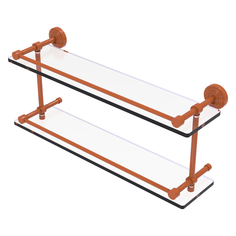 Tablette flottante 2 pièces Waverly Place, H 8 po x l 22 po x P 5 po, Étincelle d'automne