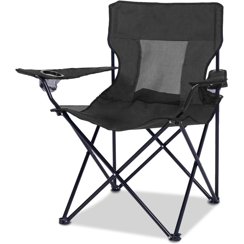 Folden Folding Camping Chair, Black