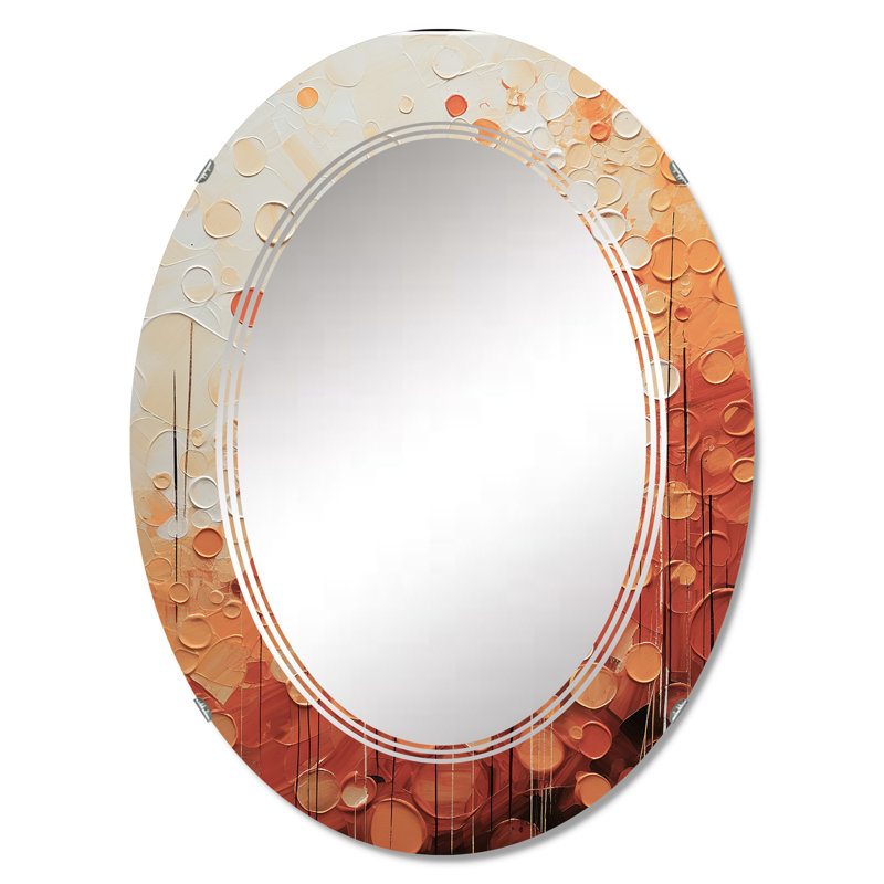 Providencia - Miroir mural moderne ovale, 30 po x 20 po