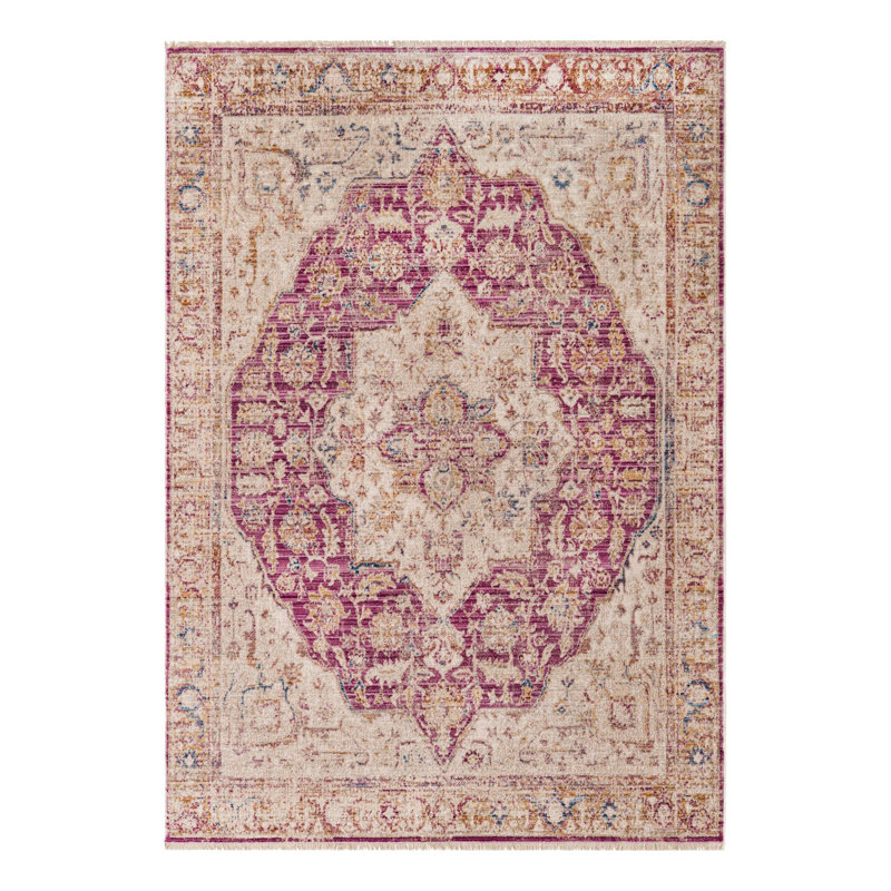 Tapis gris Canora Regalia Deepa, Rectangle 4 pi x 5 pi 10 po