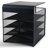 Onyx Mesh Solid Top Horizontal Hanging Paper Tray