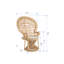 Fauteuil en polyester d'une largeur de 101,6 cm-21774547