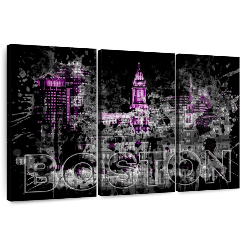 Sebbie Boston Skyline Pop, H 20 po x l 33 po