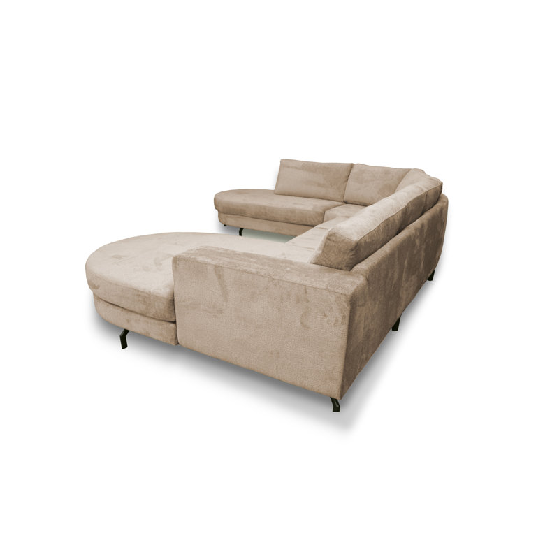 6 Seater Corner Sofa , Beige, Left Hand Facing