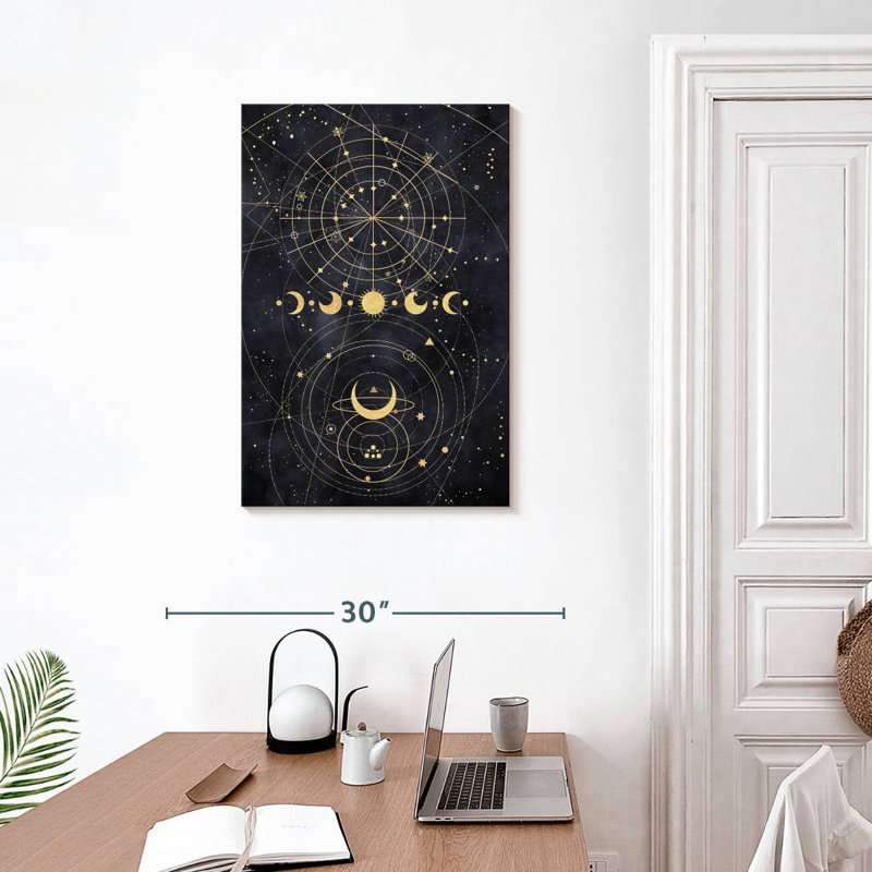 Adella Perpetual Moon Phases, 30" H x 20" W