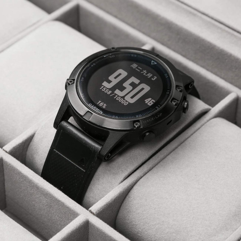 Boîte à montre verrouillable à 2 niveaux, Noir