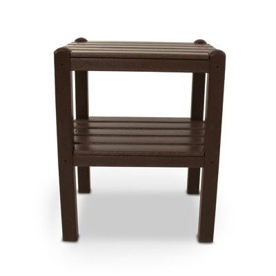 POLYWOOD Two Shelf Side Table