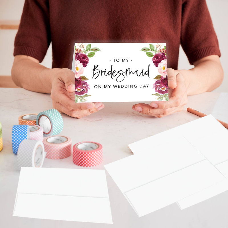 Ensemble de cartes-cadeaux de mariage avec enveloppes