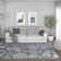 Tapis floral gris Majoros