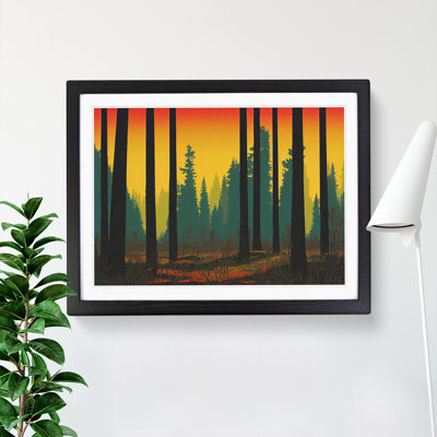 Spring Forest Art Deco Vol.5 - Framed Print