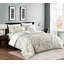 Ensemble de housse de couette 4 pièces taupe / bleu Leigh Woods-1033793927