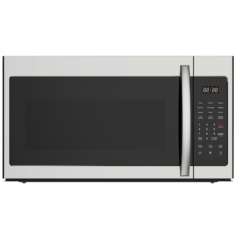 Magnavox 1.7 Cu. Ft. Over The Range Microwave Oven, 1,000 Watt OTR Microwave, 300 CFM Vent, 11 Power Levels, LED Display, Child Lock, Stainless Steel