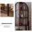 Nut-brown Solid Wood Display Cases-120881638
