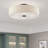 Konur Linen Blend Flush Mount-918591821