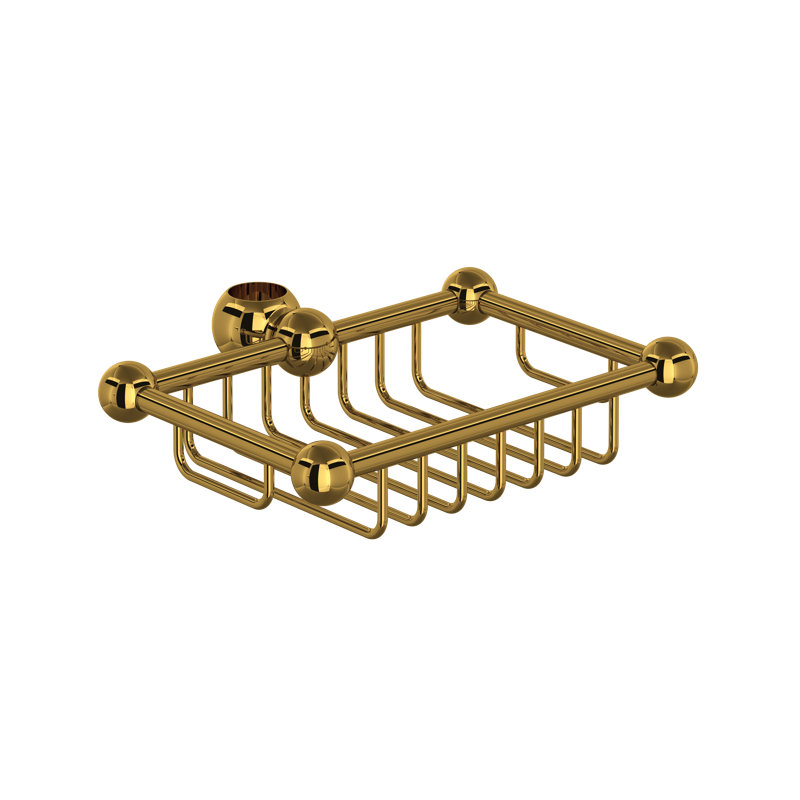 Soap Dish for Slide Bar, Unlacquered Brass