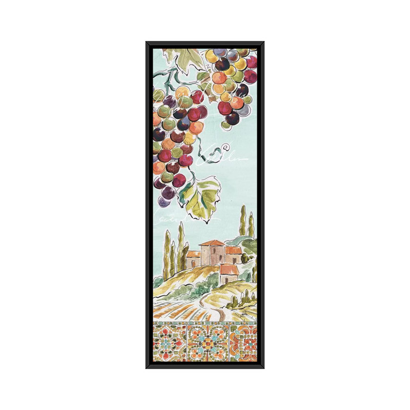 « tuscan breeze iv », impression sur toile, H 36 po x l 12 po x P 1,5 po, Toile avec cadre noir