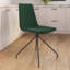 Chaise d'appoint rembourrée et revêtue de velours-690780400