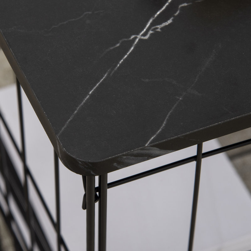 Severo Frame Coffee Table, Black/Black