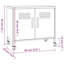Storage Cabinet Freestanding File Cabinet with Shelves for Office Steel-1048879505