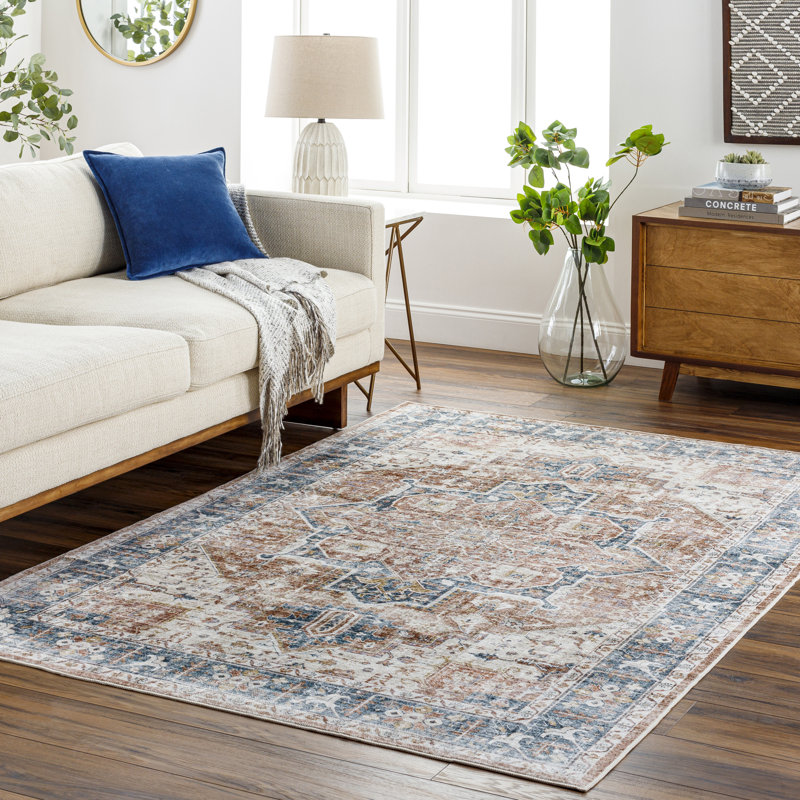 Mittler Washable Oriental Indoor Rug, Rectangle 2'6" x 4'